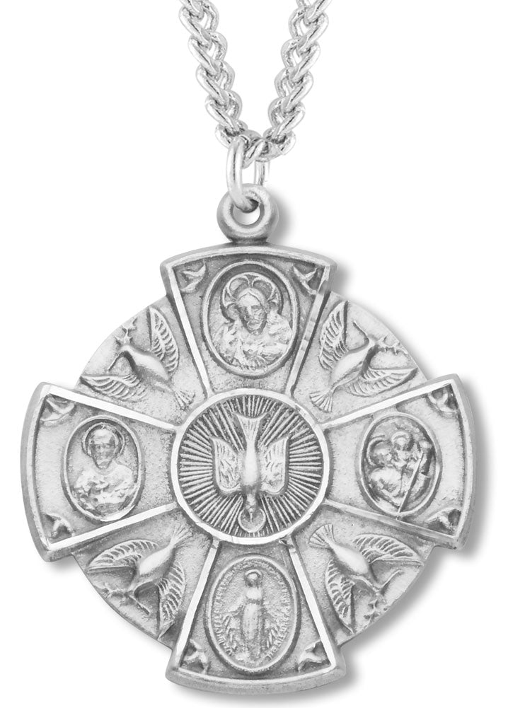 Descending Dove 4-Way Pendant