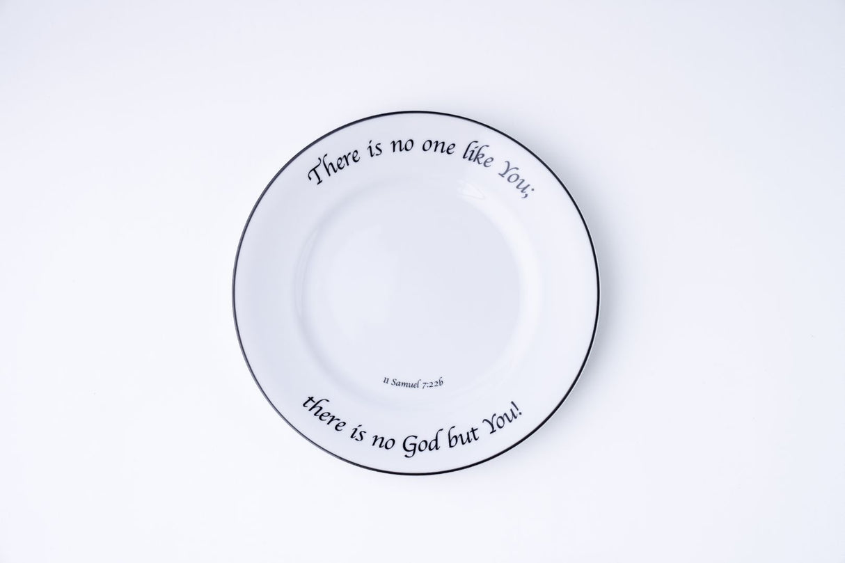 Daily Bread Scripture Dinner Plates – Set of 4 Porcelain Plates with Bible Verses