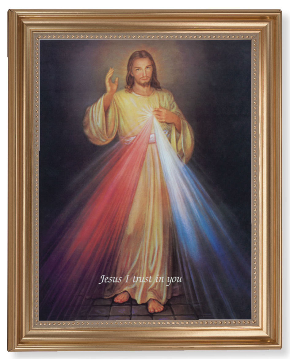 Divine Mercy 11x14 Framed Print Artboard