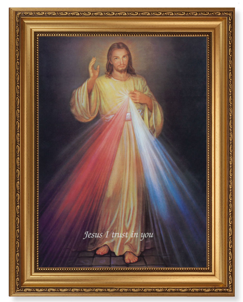 Divine Mercy 12x16 Framed Print Artboard