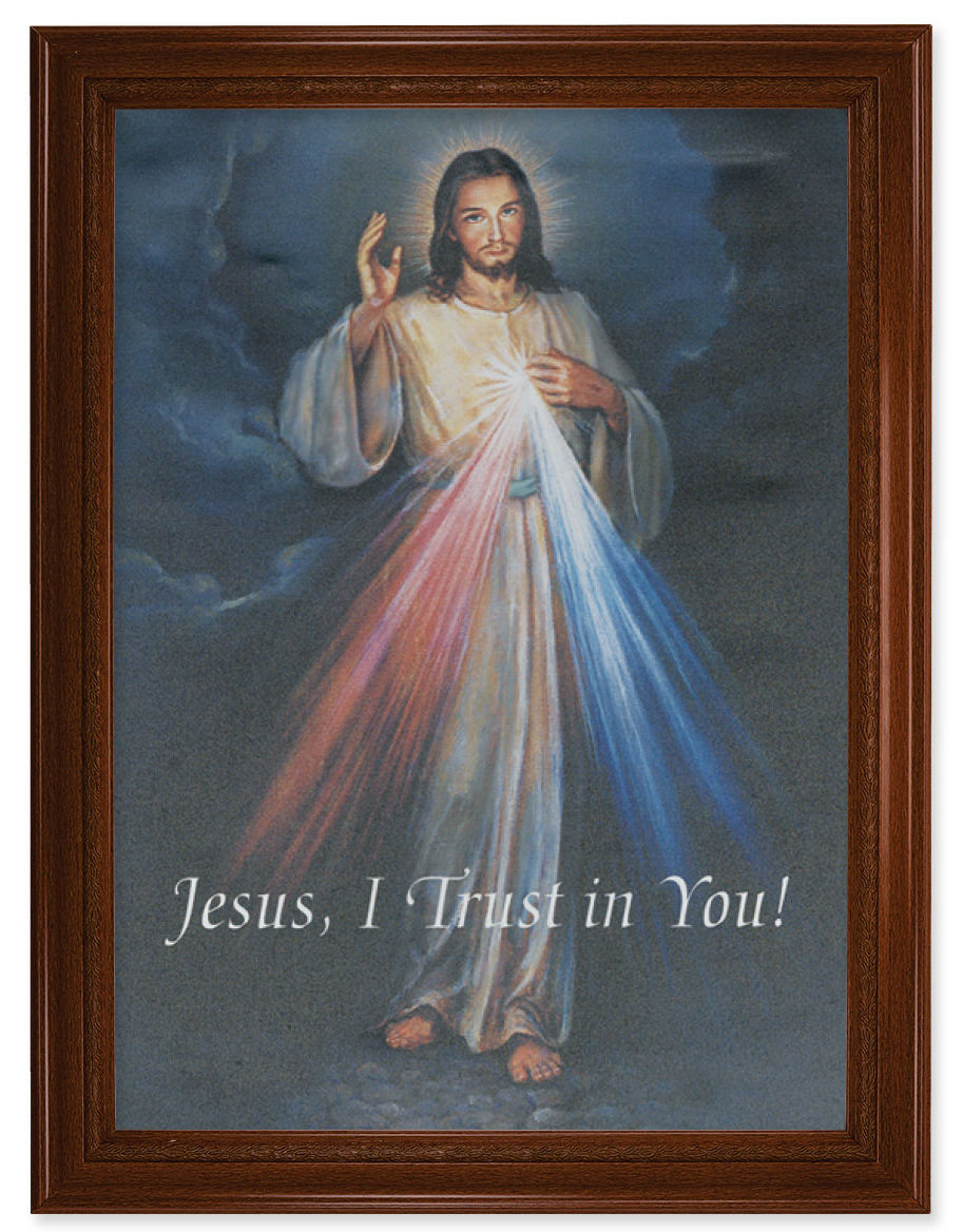 Divine Mercy 19x27 Framed Canvas