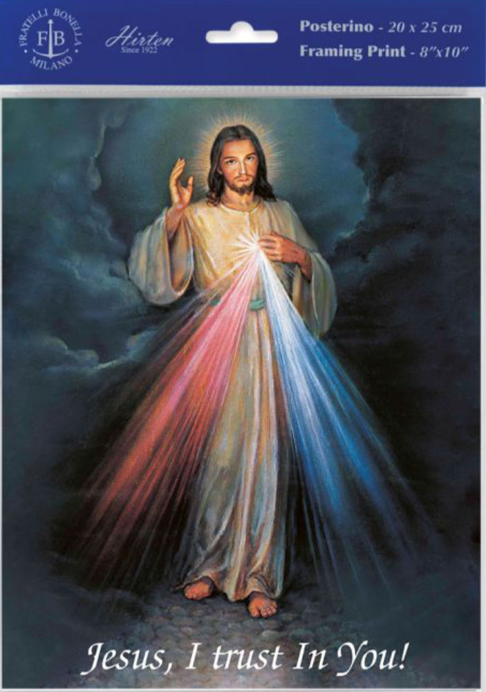 Divine Mercy Print - Sold in 3 per pack