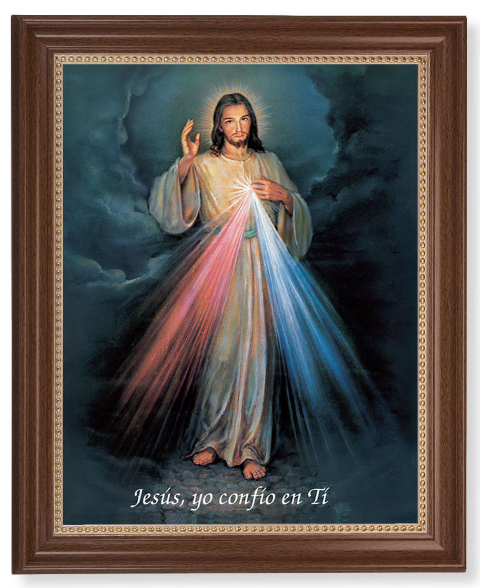 Divine Mercy in Spanish 11x14 Framed Print Artboard