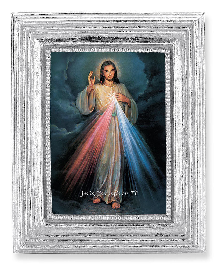 Divine Mercy in Spanish 2.5x3.5 Print Under Glass
