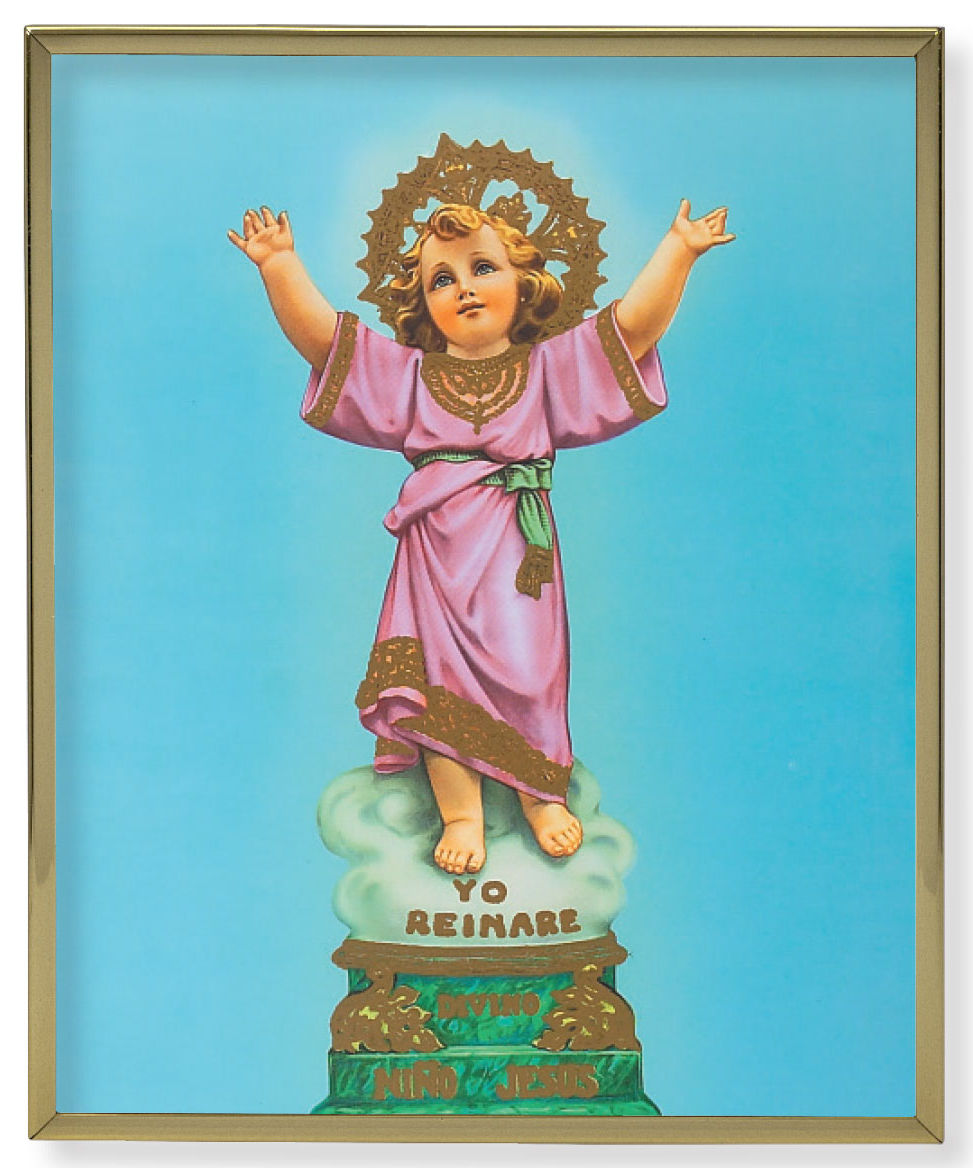 Divino Nino 8x10 Gold Trim Plaque