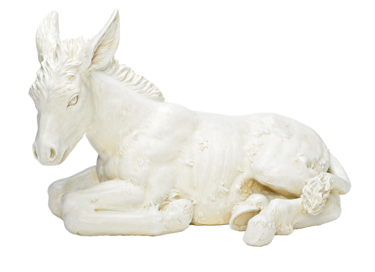 White Stable Donkey 13" H for 27" Scale Nativity Set