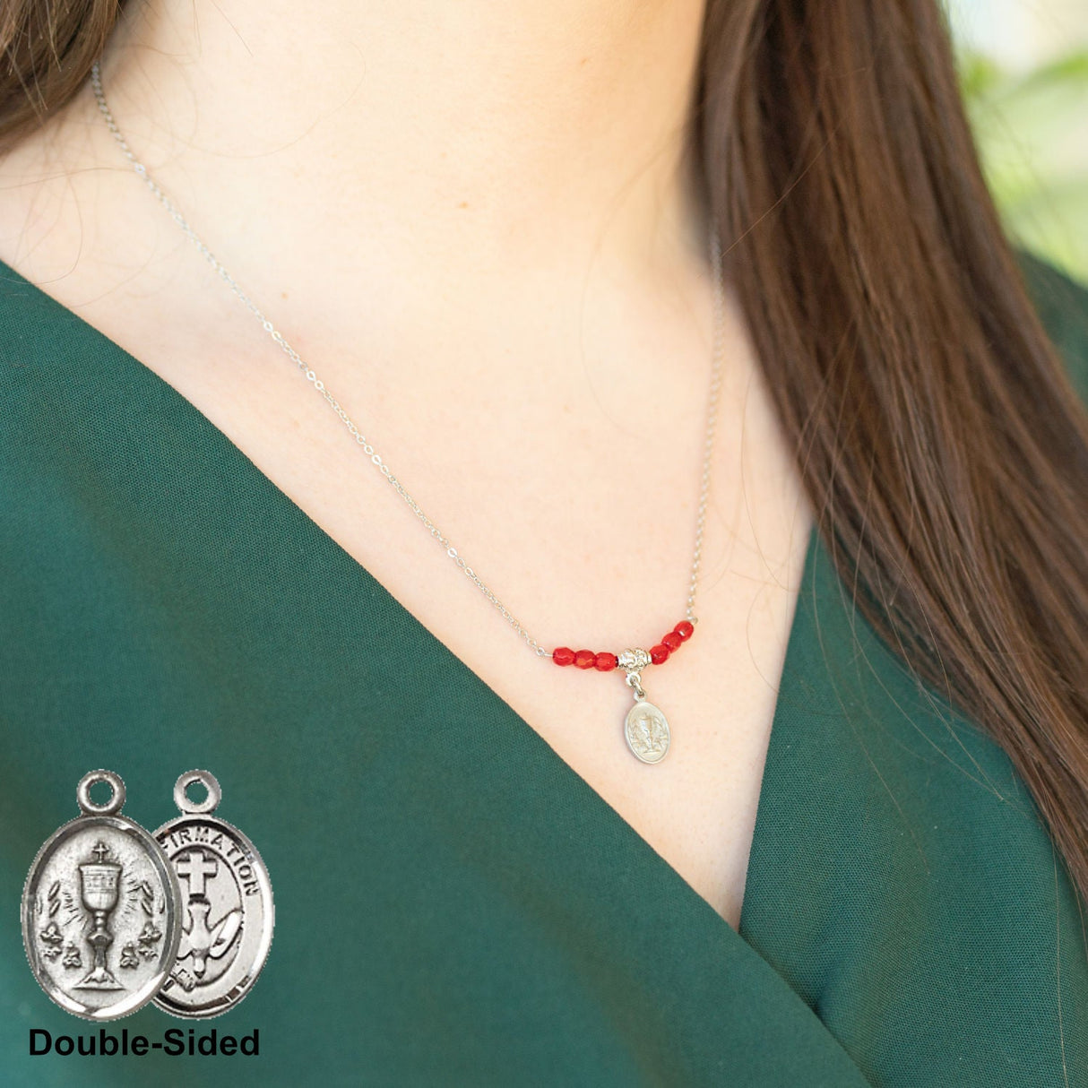 Double-Sided Confirmation and Communion Pendant