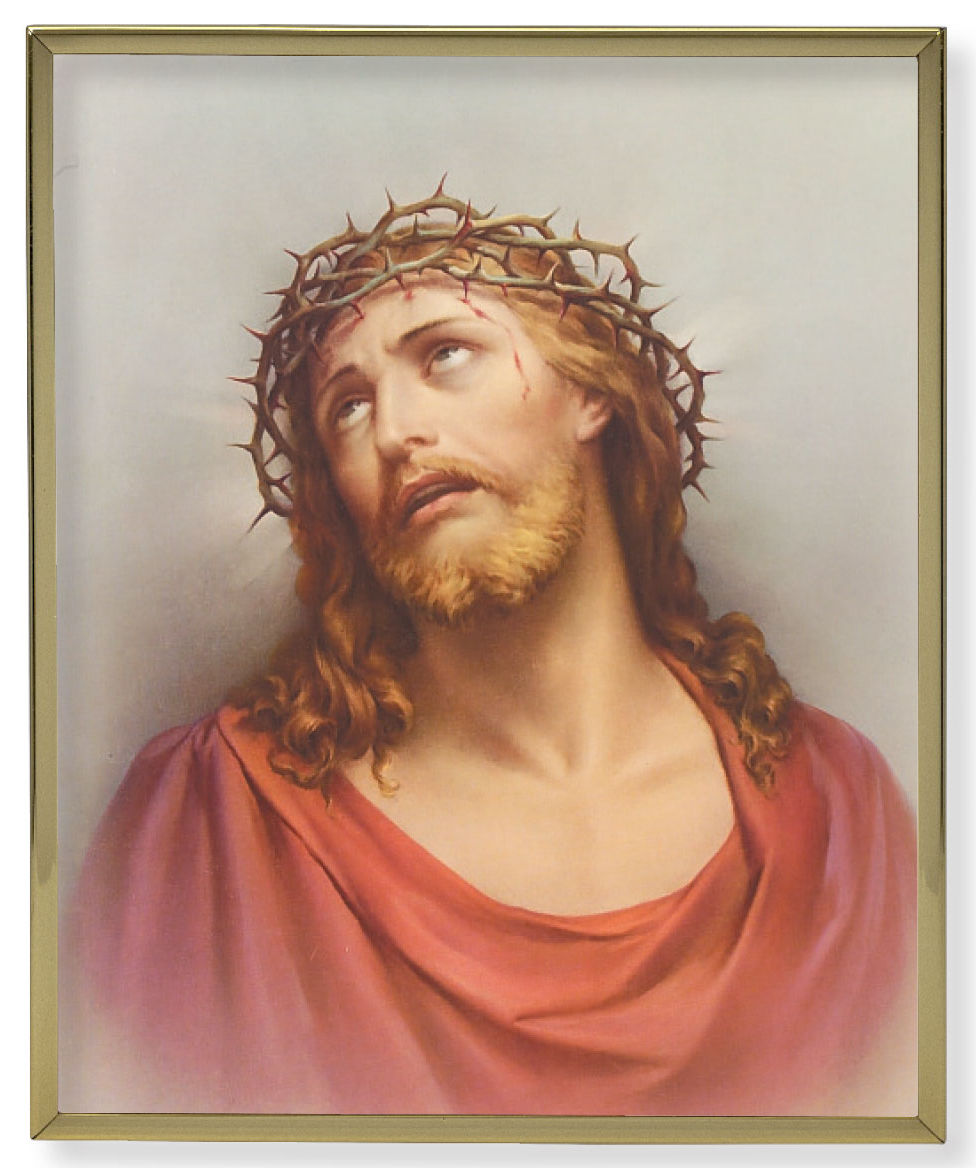 Ecce Homo 8x10 Gold Trim Plaque