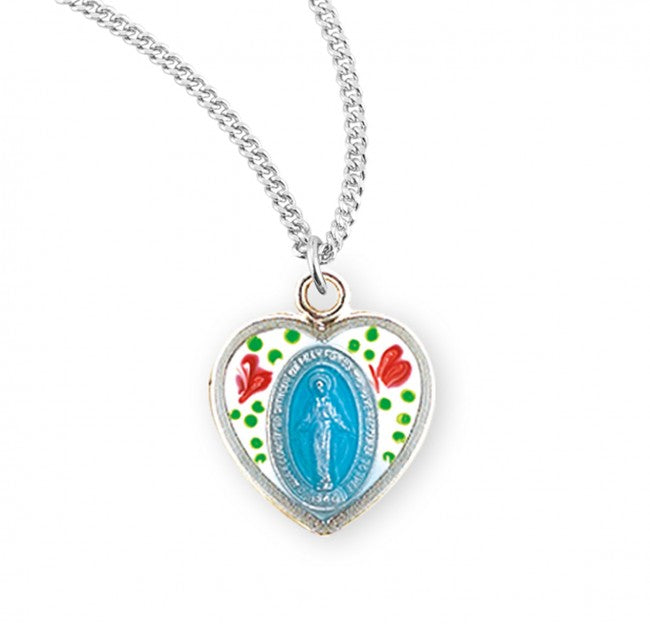 Enamel Heart Miraculous Pendant