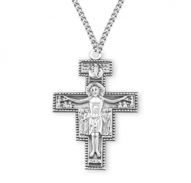 Extra Large San Damiano Crucifix Necklace