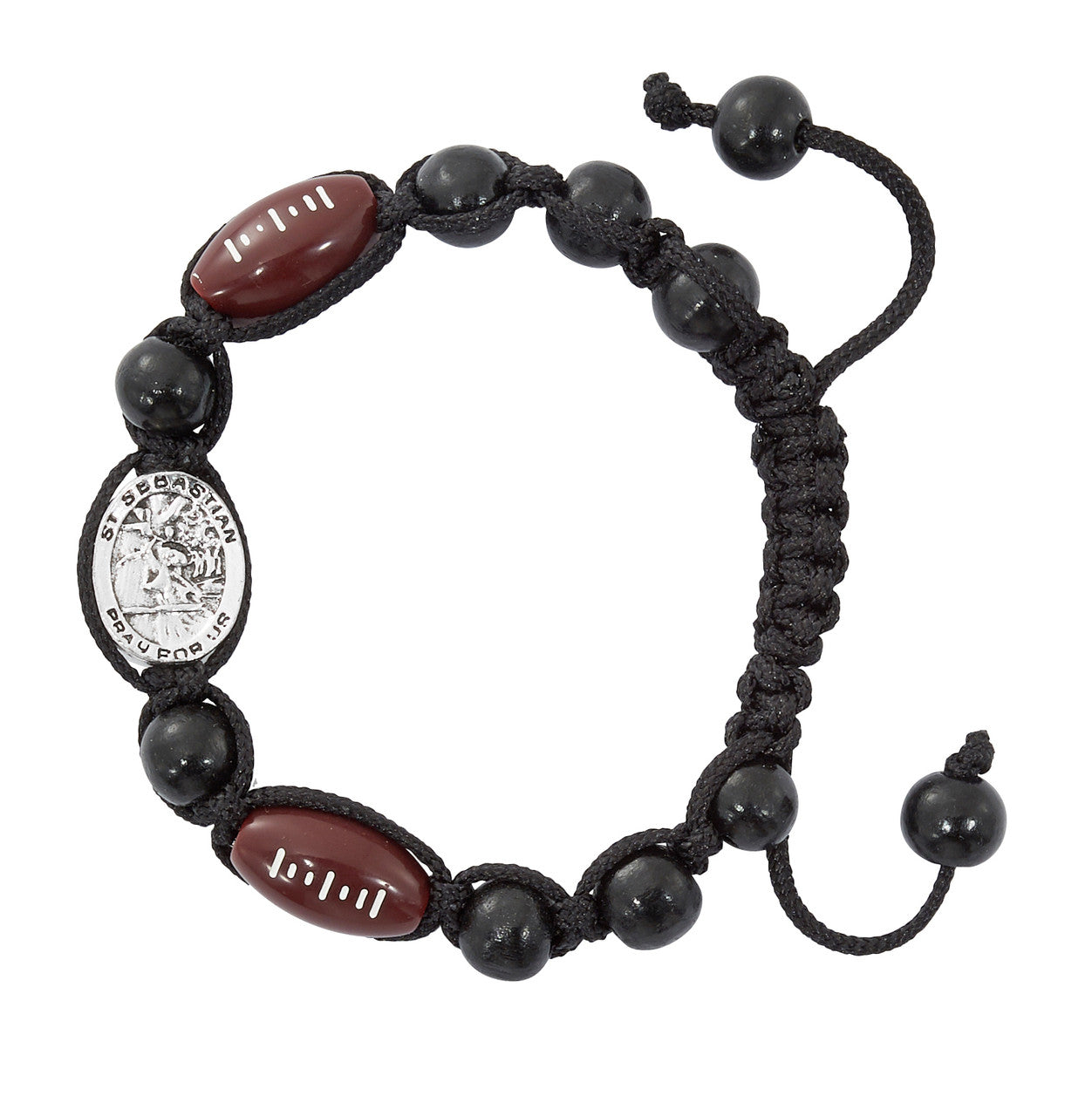 Football Bracelet with Saint Sebastian Medal