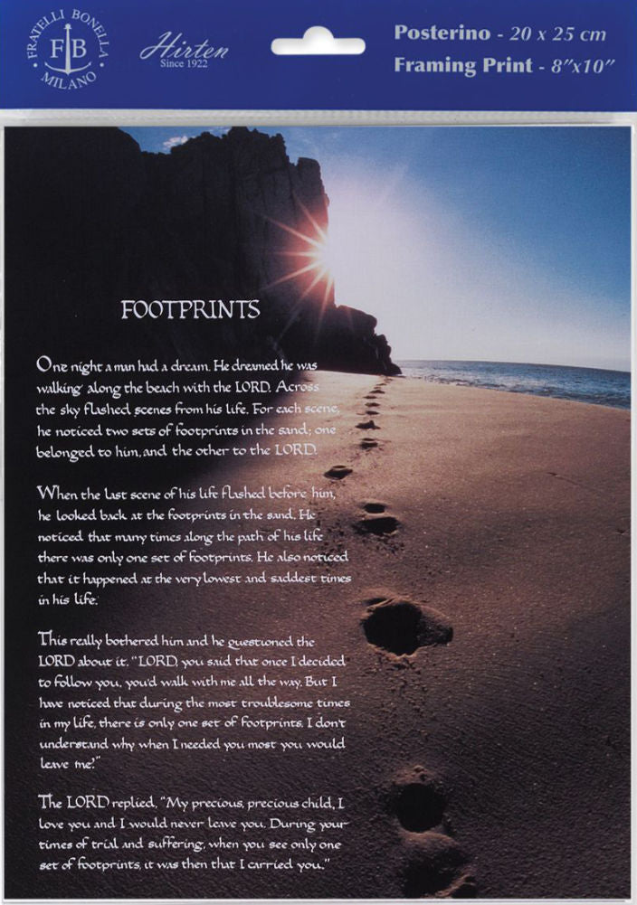 Footprints Print - Sold in 3 per pack