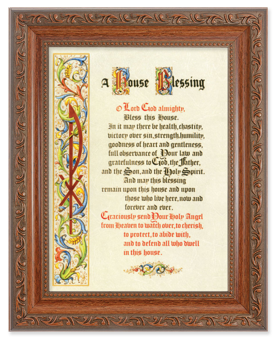 Formal House Blessing 6x8 Print Under Glass