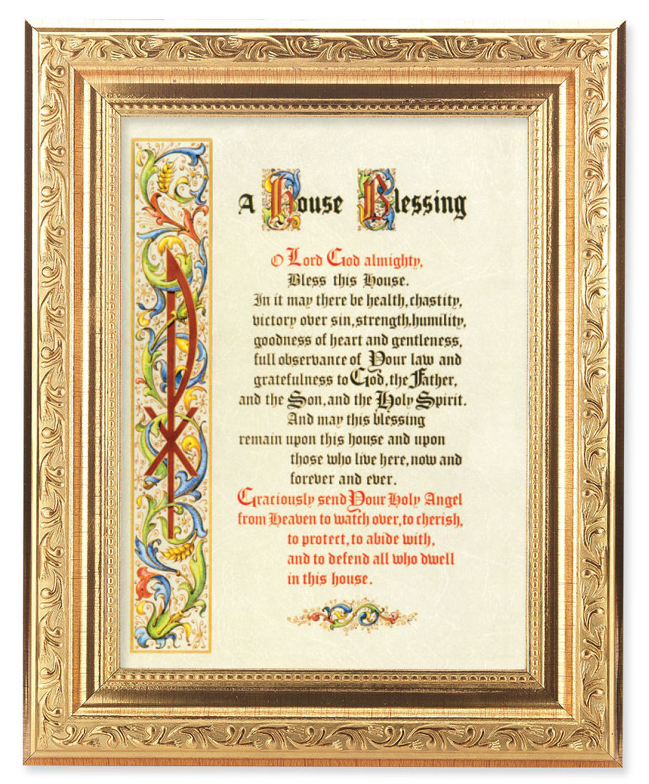 Formal House Blessing 6x8 Print Under Glass