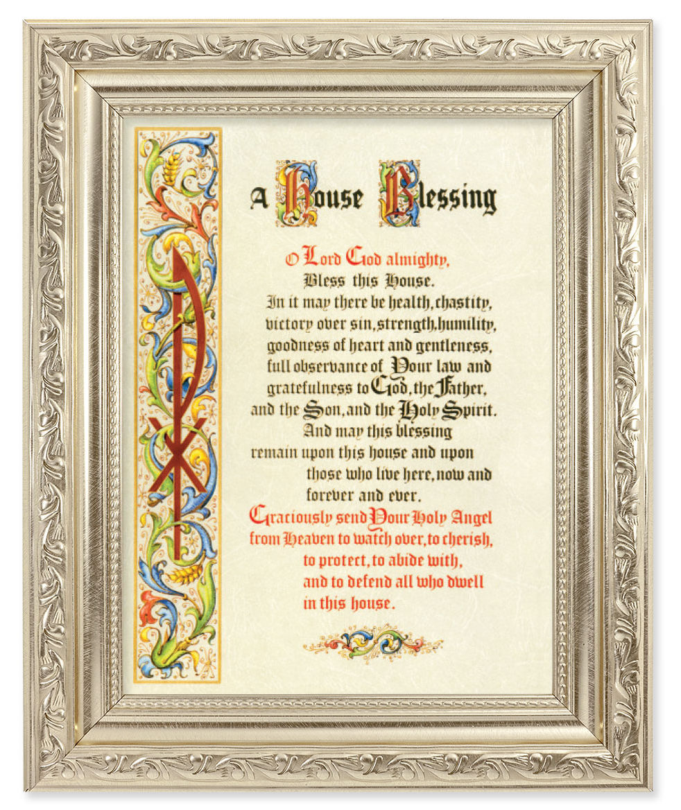 Formal House Blessing 6x8 Print Under Glass