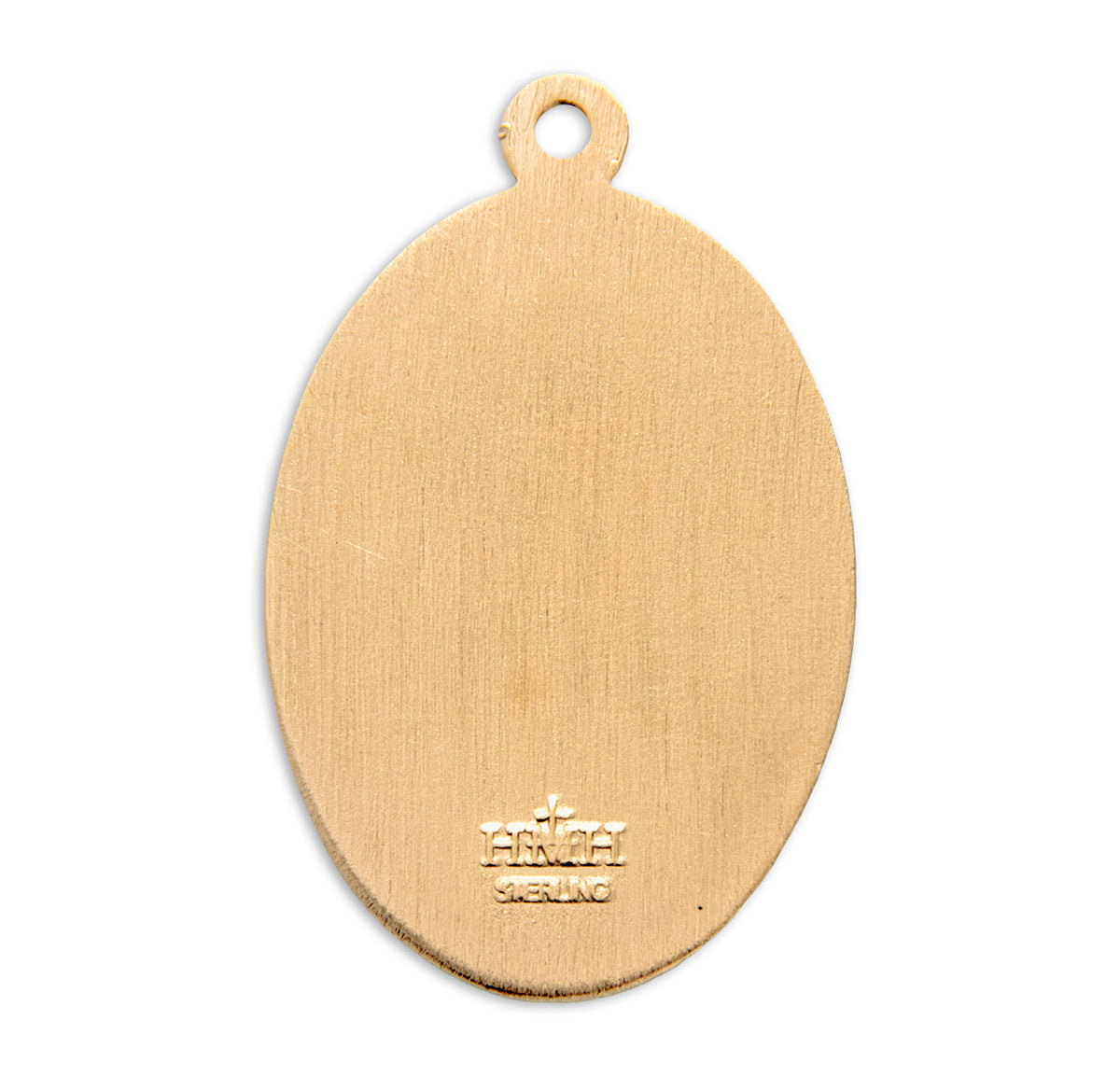 Saint Michael Oval Medal Necklace, Gold Over Sterling Silver