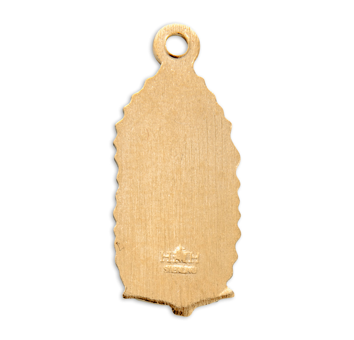 Medium Our Lady of Guadalupe Medal Necklace, Gold Over Sterling Silver