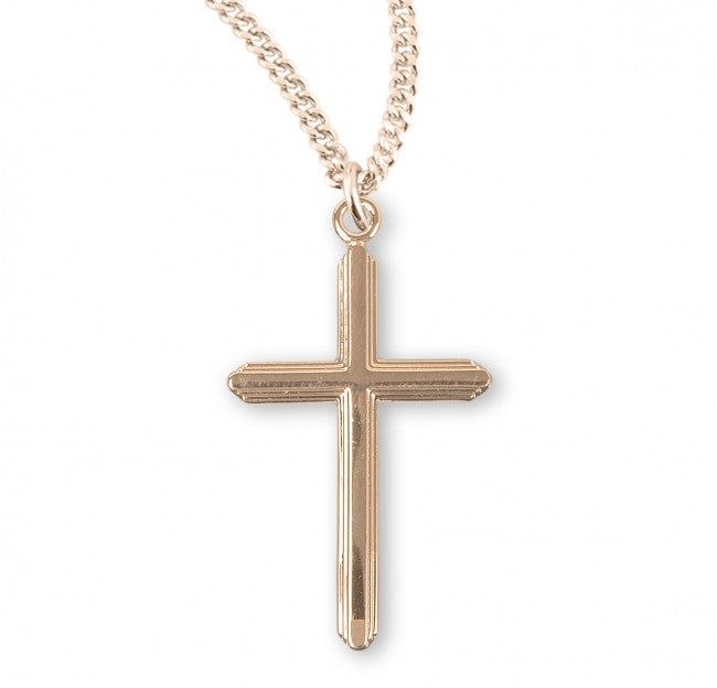 Gold Plated Cross Necklace Gold Plated Sterling Silver
