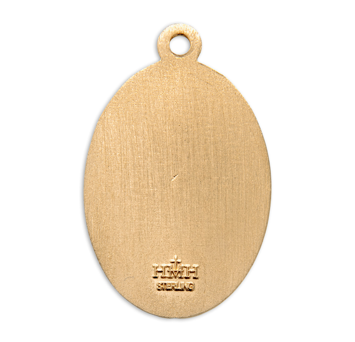 Saint Christopher Oval Medal Necklace, Gold Over Sterling Silver
