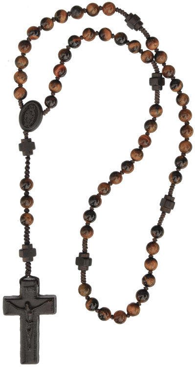 Gemstone & Jujube Wood Rosary - 6mm