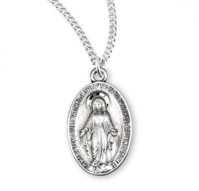 Smooth Border Miraculous Medal for Girls
