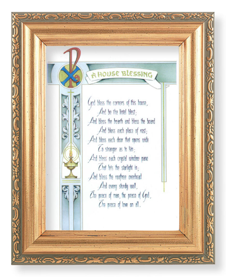 God Bless the Corners of this House 4x5.5 Print Under Glass