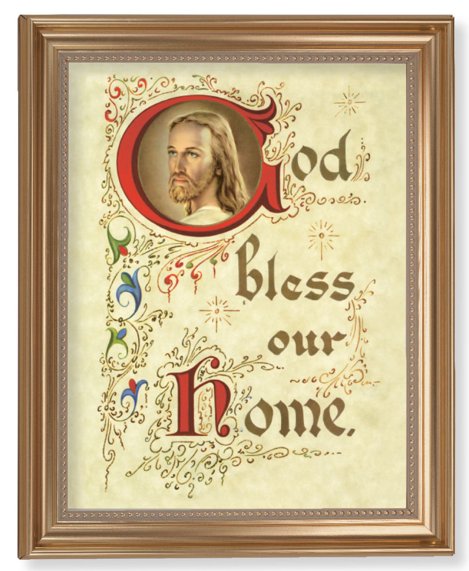 God Bless Our Home 11x14 Framed Print Artboard