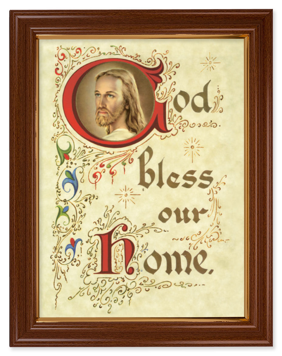 God Bless Our Home 12x16 Framed Print Artboard