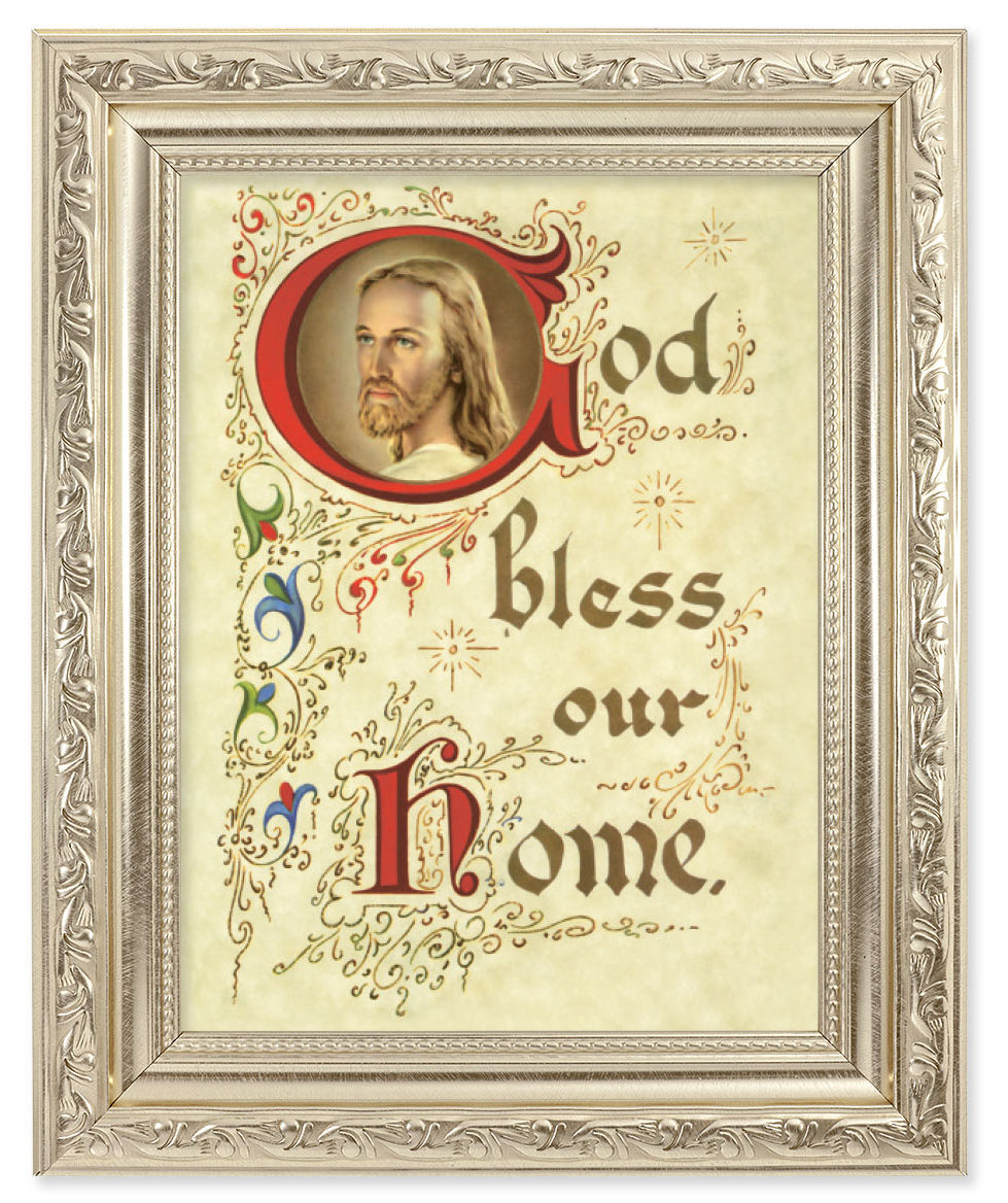 God Bless Our Home 6x8 Print Under Glass