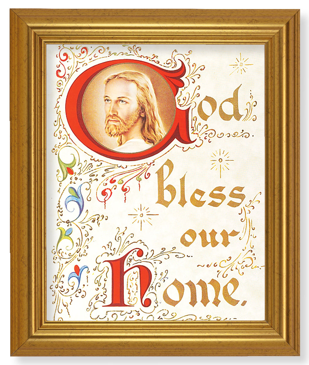God Bless Our Home 8x10 Framed Print Under Glass