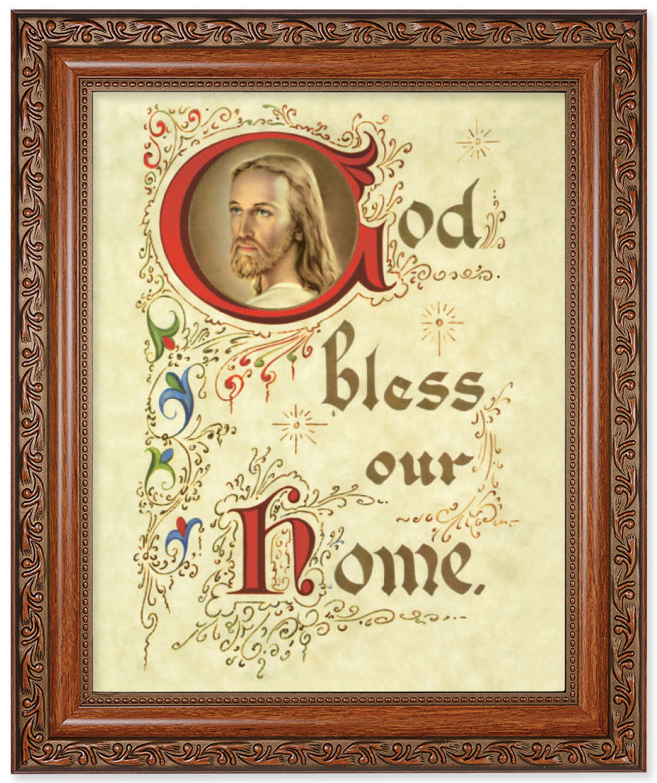 God Bless Our Home 8x10 Framed Print Under Glass
