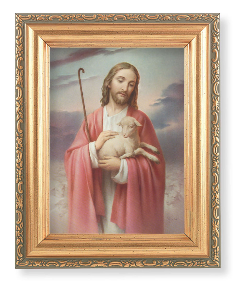 Good Shepherd 4x5.5 Print Under Glass