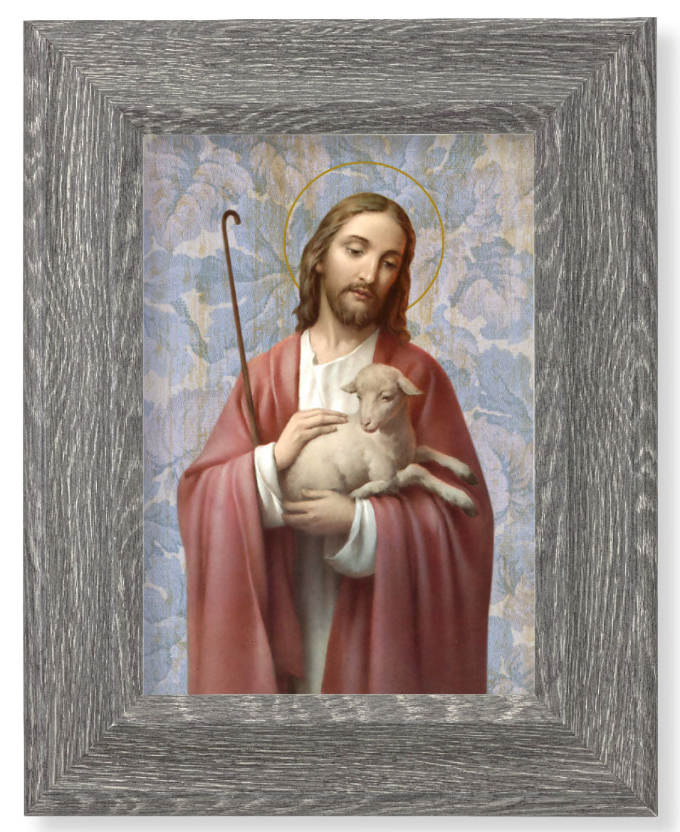 Good Shepherd 7x9 Gray Oak Frame