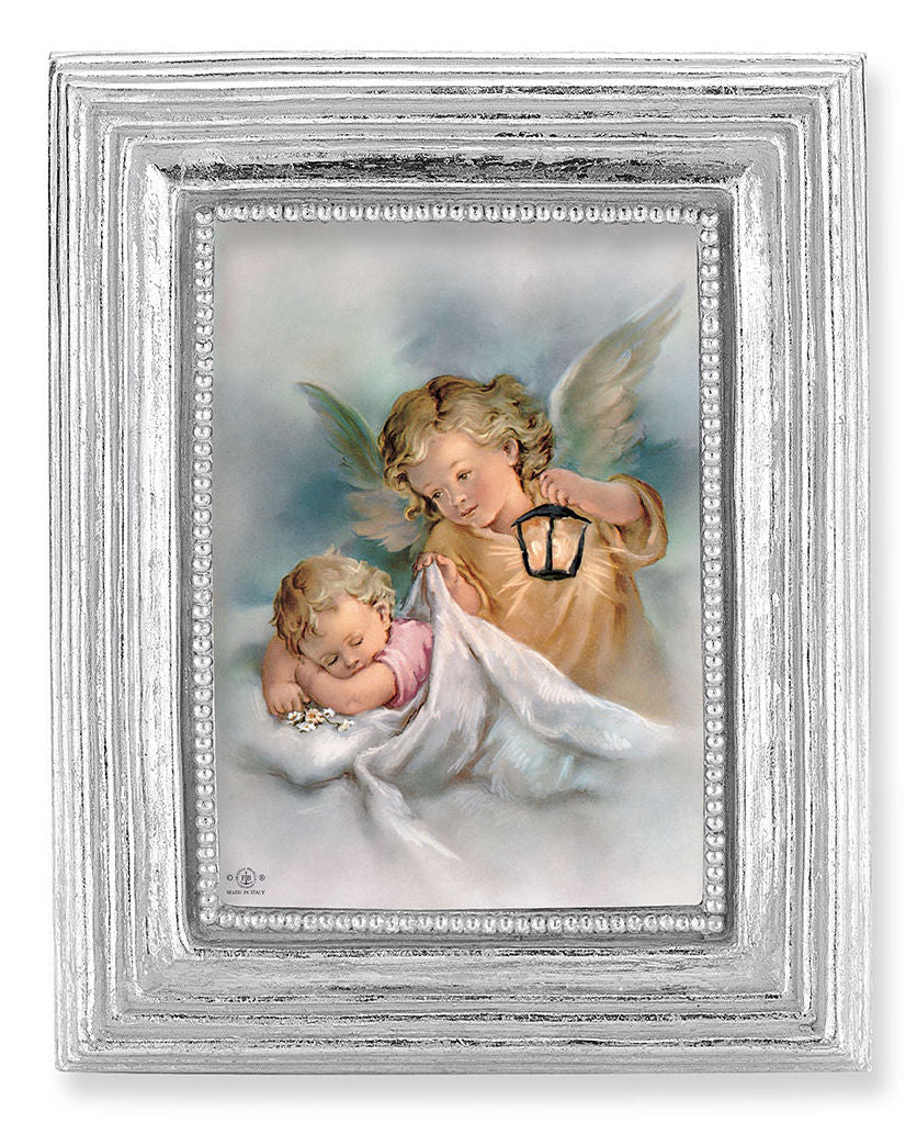 Guardian Angel with Lantern 2.5x3.5 Print Under Glass