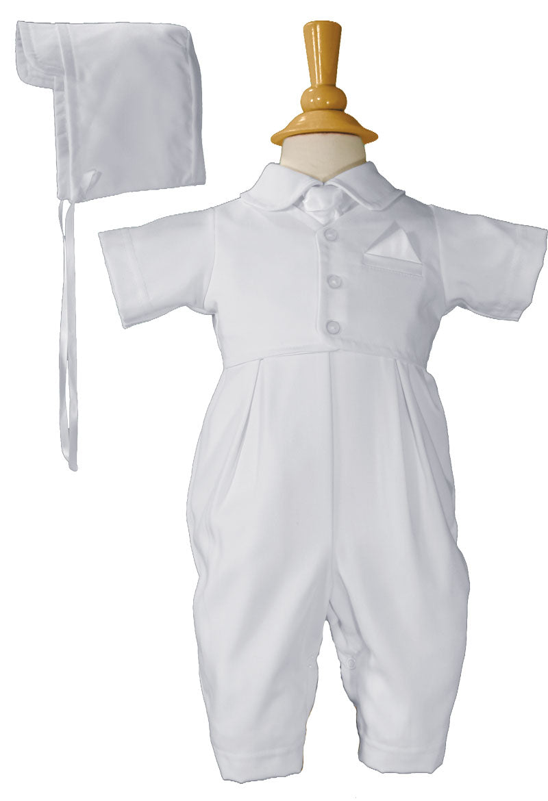Handsome Vested Gabardine Short Sleeve Coverall