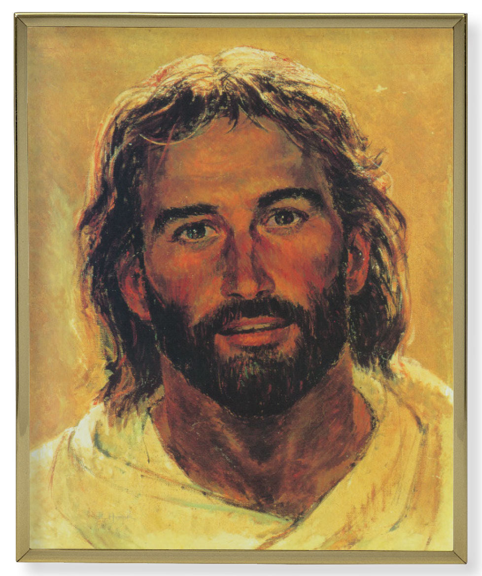 Head of Christ by Richard Hook Gold Frame Plaque