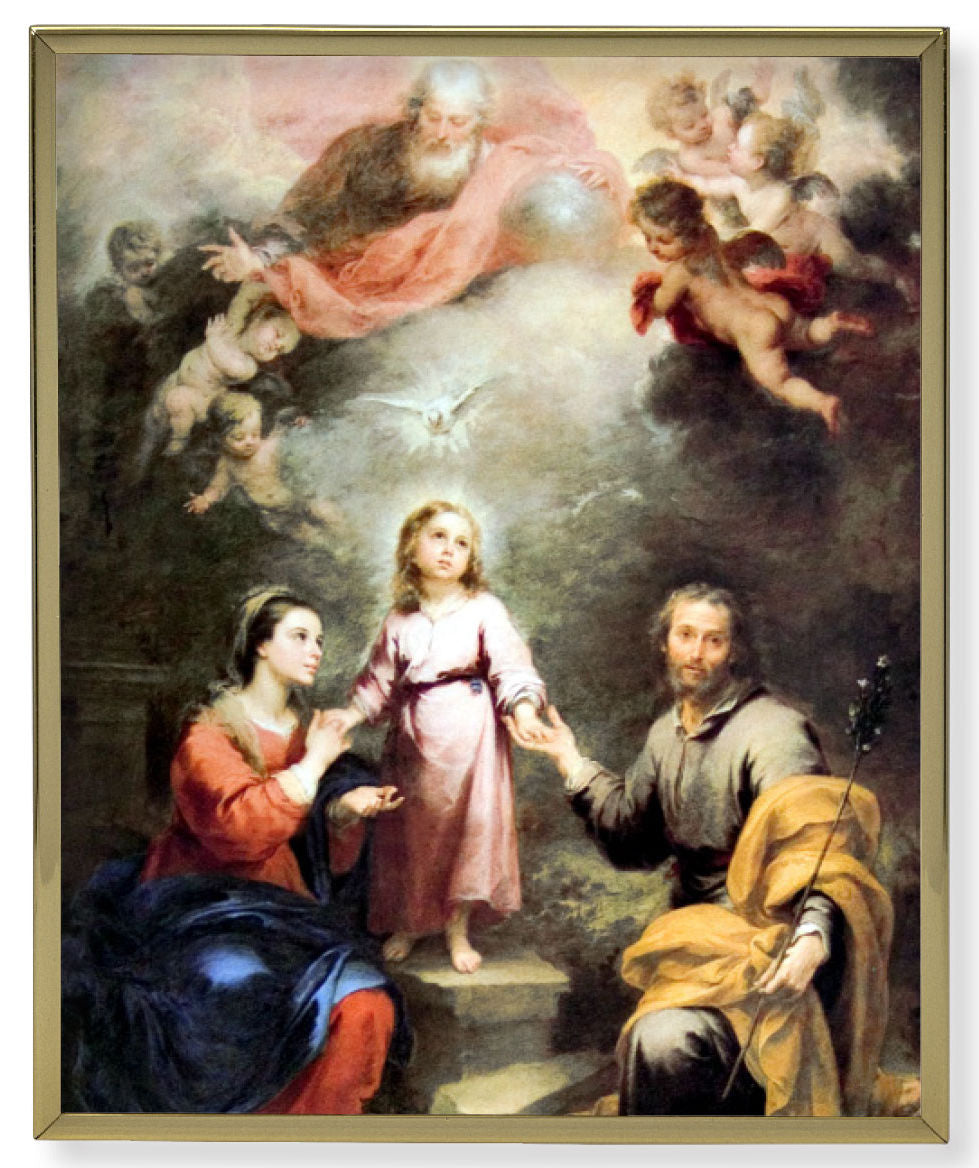 Heavenly and Earthly Trinities Gold Frame 8x10 Plaque