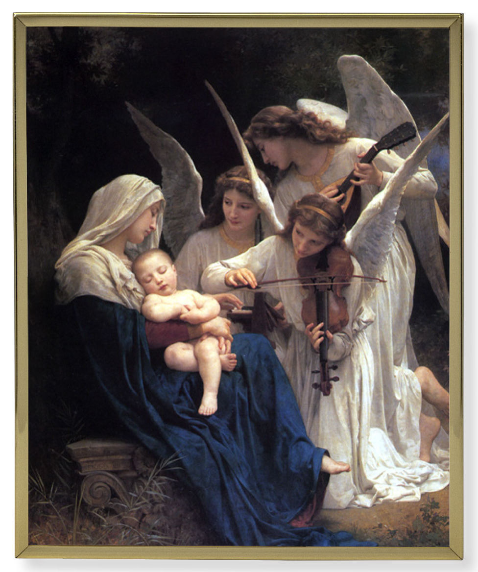 Heavenly Melodie 8x10 Gold Trim Plaque