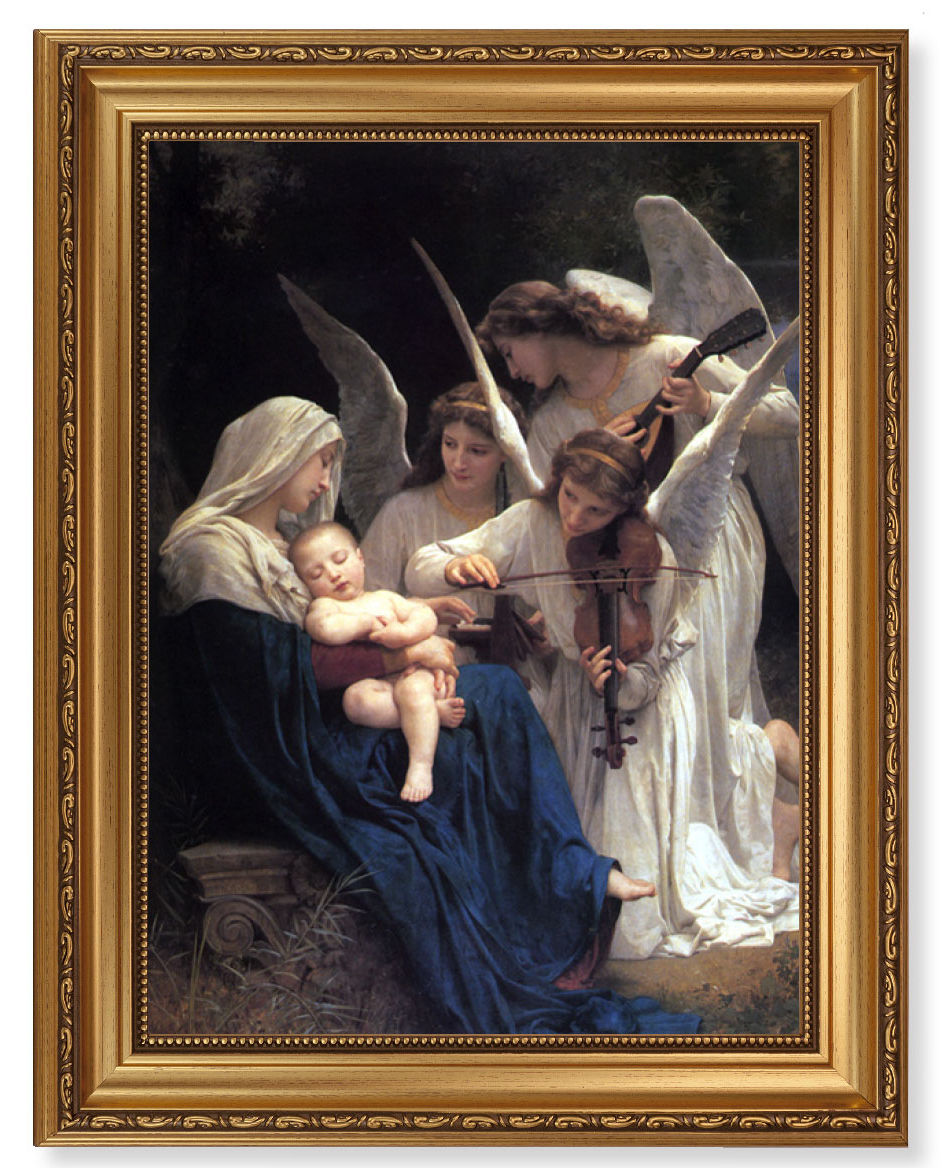 Heavenly Melody by Bouguereau 12x16 Framed Print Artboard