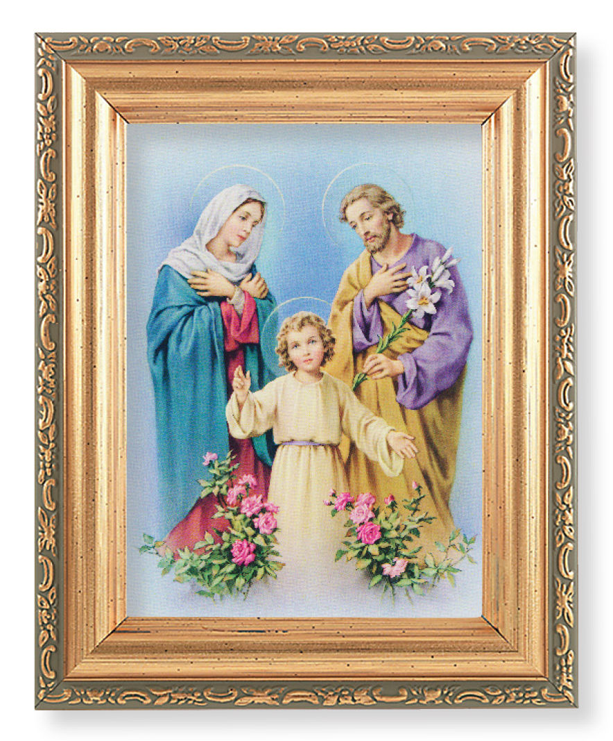 Holy Family 4x5.5 Print Under Glass