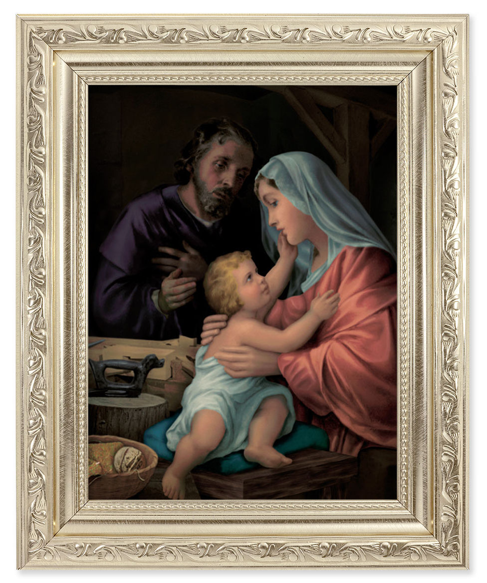 Holy Family 6x8 Print Under Glass
