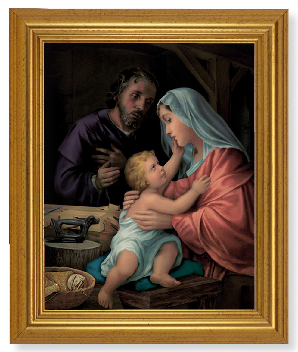Holy Family In Joseph's Workshop 8x10 Framed Print Under Glass