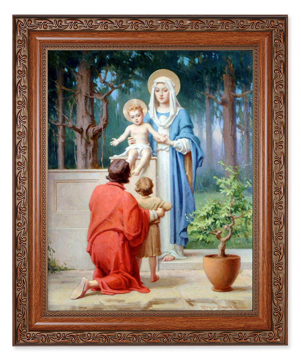 Holy Family with St. John the Baptist 8x10 Framed Print Under Glass