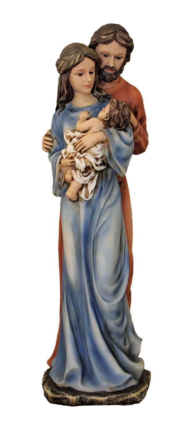 Holy Family Statue Full Color 16 Inches