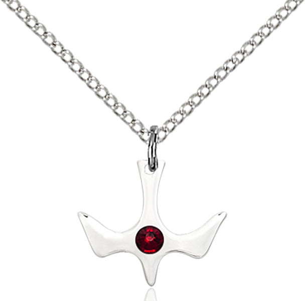 Holy Spirit Pendant with Birthstone Options