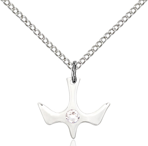 Holy Spirit Pendant with Birthstone Options