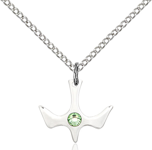 Holy Spirit Pendant with Birthstone Options