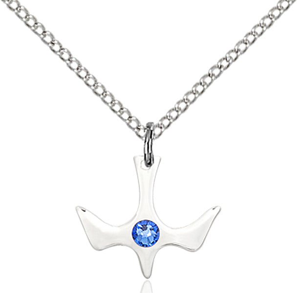 Holy Spirit Pendant with Birthstone Options