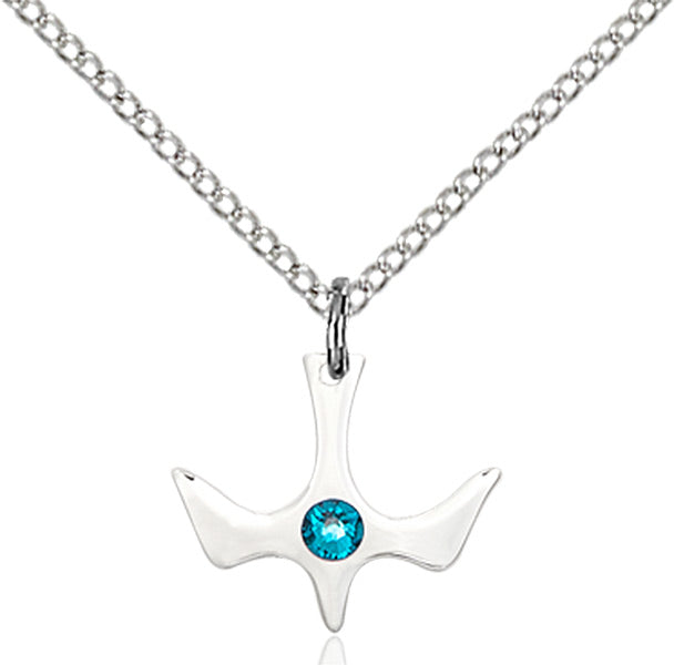 Holy Spirit Pendant with Birthstone Options