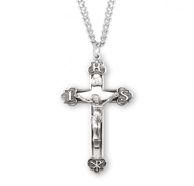 IHR and Chi Rho Men's Crucifix Necklace
